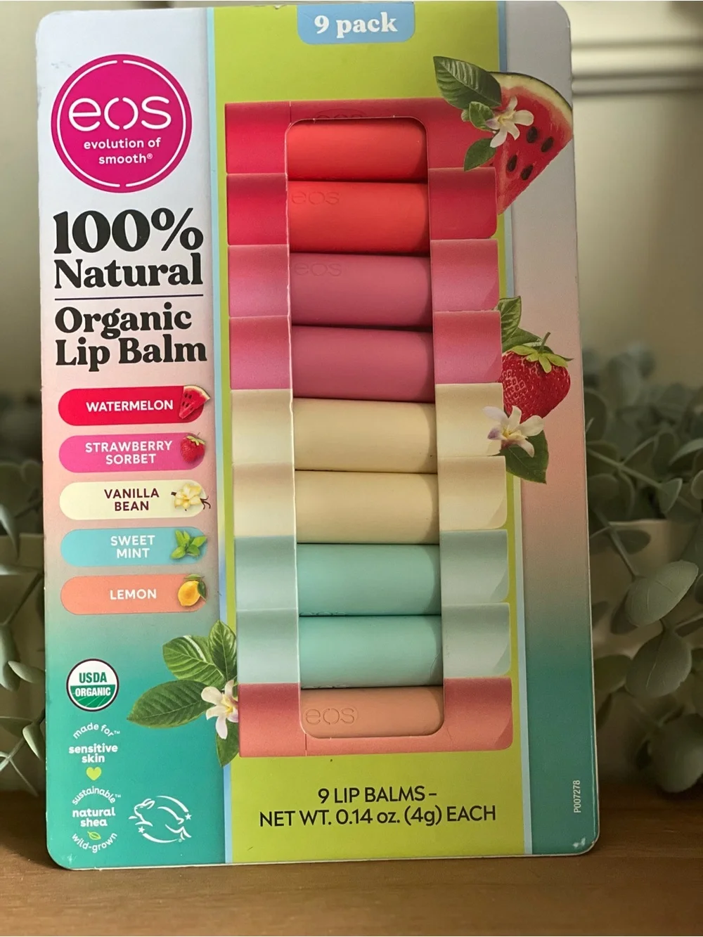 eos 9-Pack Organic Lip Balm Set